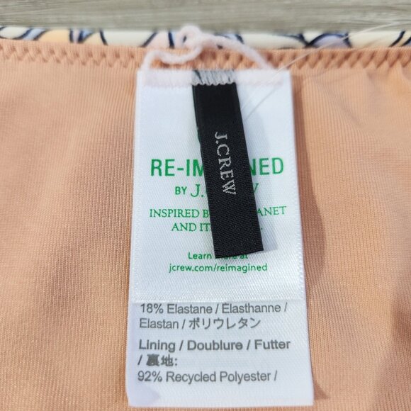 J. Crew Curved-waist Cheeky Bikini Bottom Kaleidoscope New W Tags Women's Size M - Picture 8 of 16